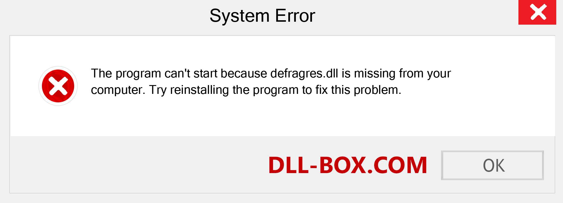 defragres.dll file is missing?. Download for Windows 7, 8, 10 - Fix  defragres dll Missing Error on Windows, photos, images